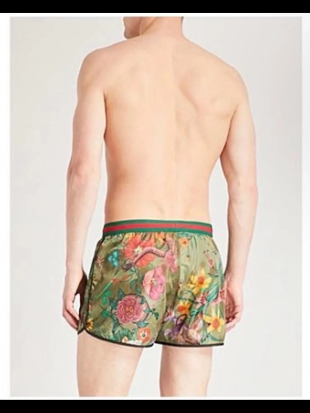 GUCCI Flora Snake swim shorts